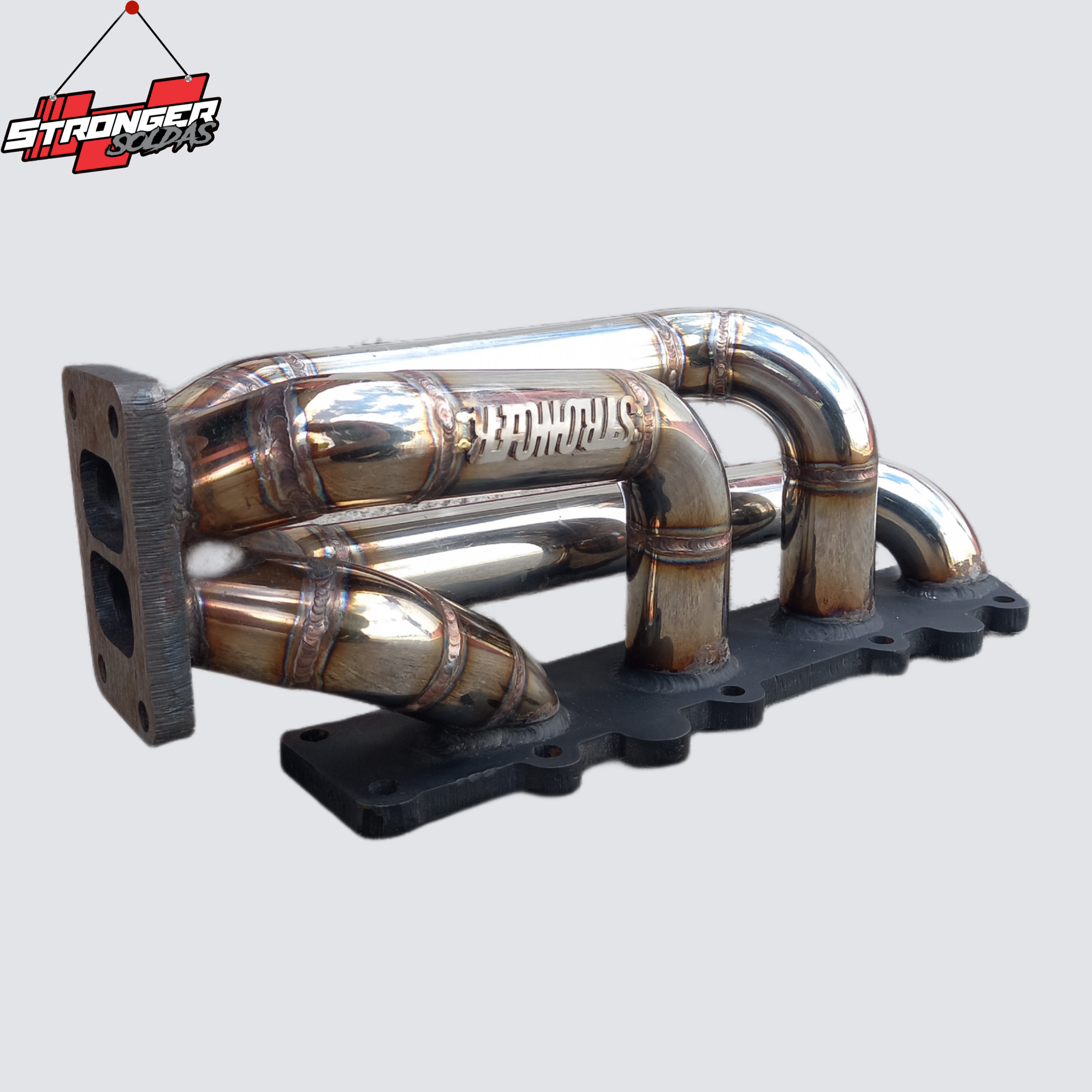 COLETOR DE ESCAPE GM 16V DESLOCADO LADO BATERIA (inox) (KADETT/ASTRA/ CORSA/VECTRA)