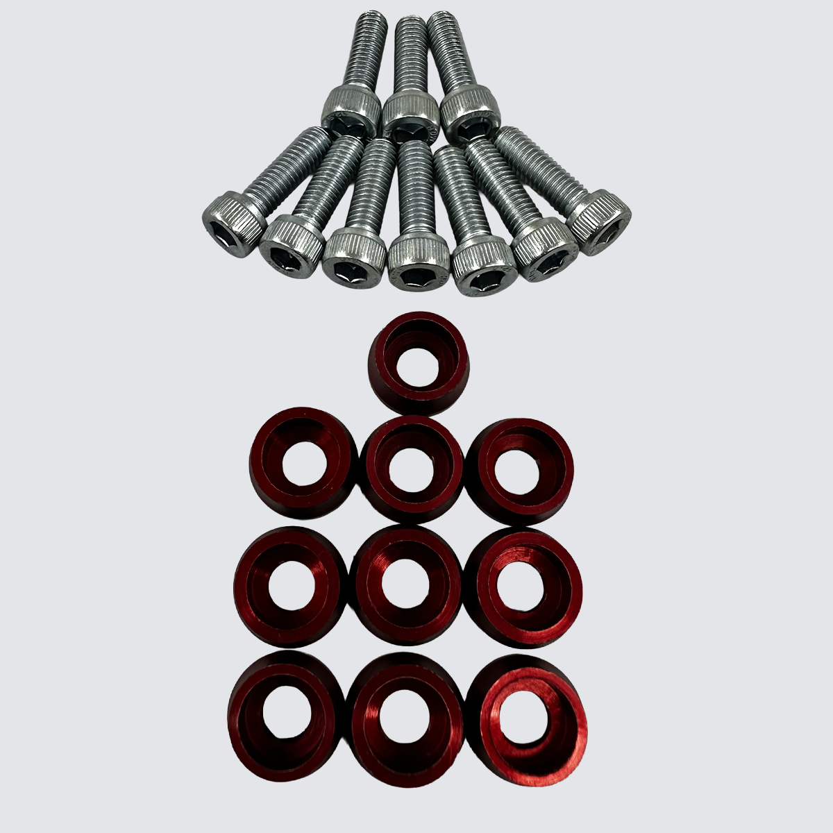 KIT 10 PEÇAS ARRUELA COM PARAFUSOS